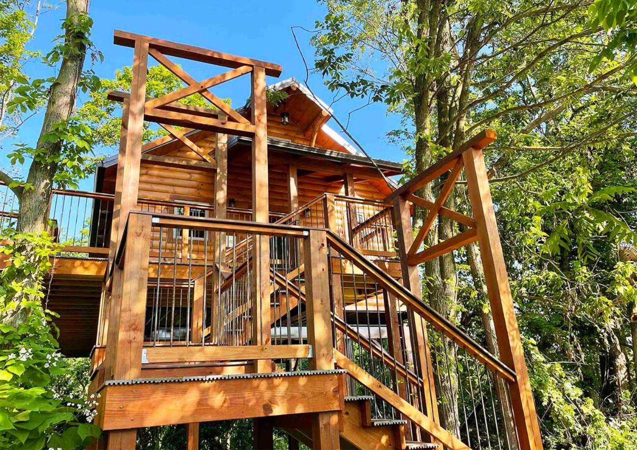 Cricket Hill Treehouse By Amish Country Lodging มิลเลอร์สเบิร์ก ภายนอก รูปภาพ
